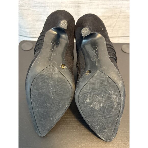 Jessica Simpson Suede Ankle Boots W/ Side Zipper Size 8.5 - Picture 4 of 5